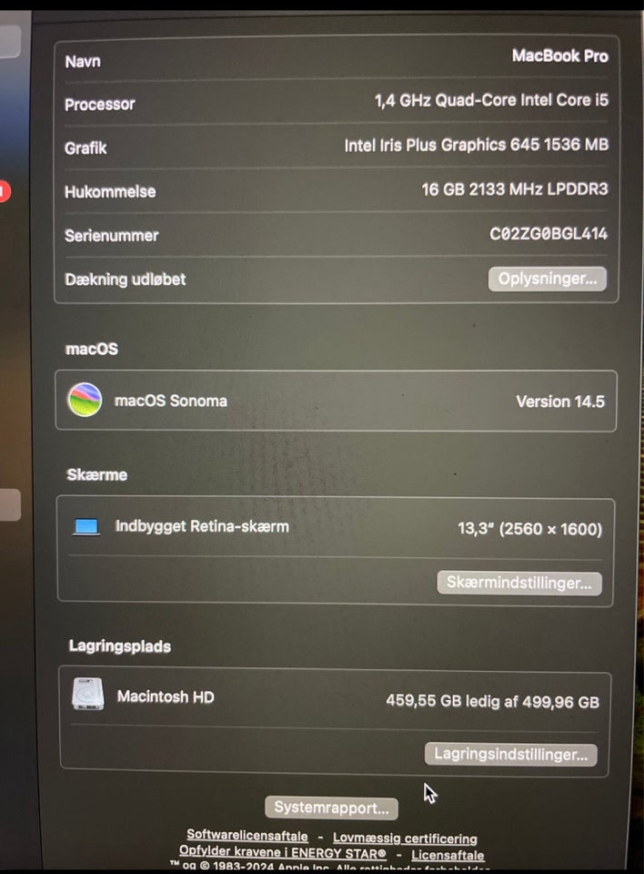 MacBook Pro 14 GHz 16 GB ram