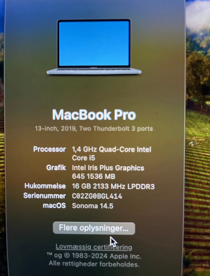 MacBook Pro 14 GHz 16 GB ram