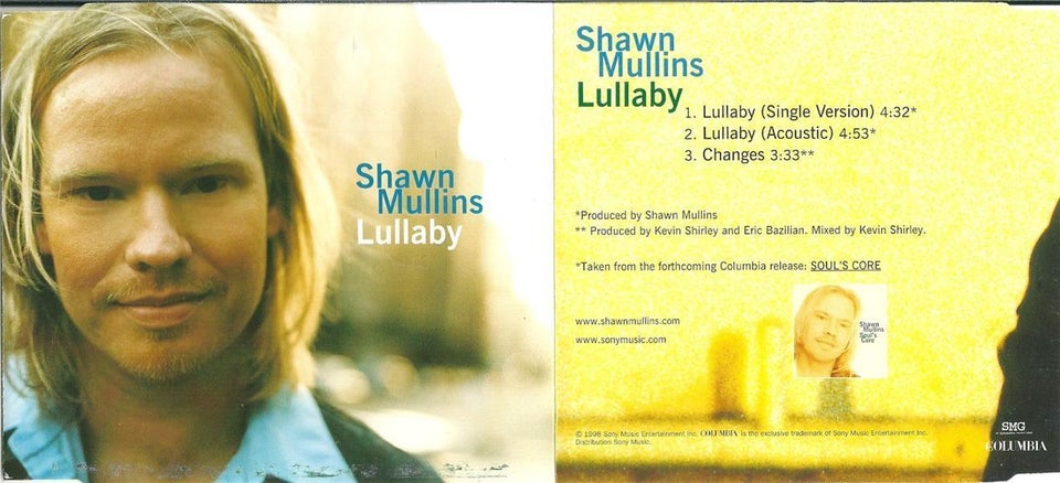 SHAWN MULLINS: Lullaby, rock