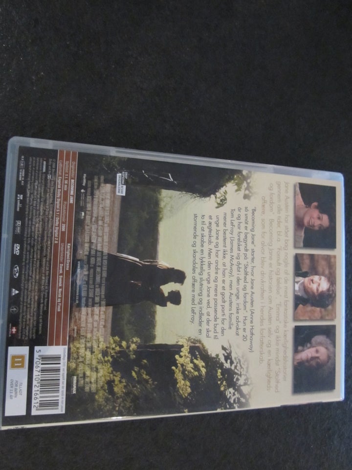 Becoming Jane, DVD, romantik