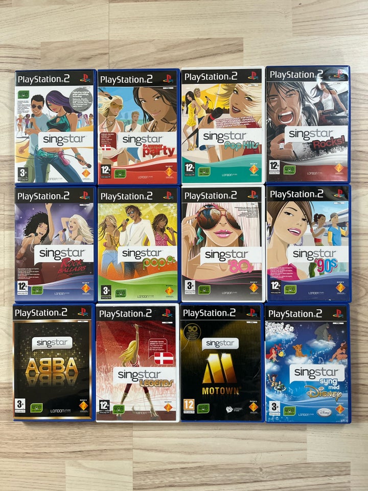 Singstar Diverse Titler, PS2