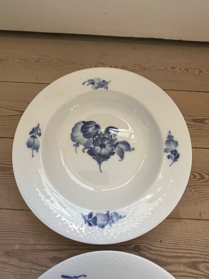 Porcelæn, Dybe tallerkner, Blå