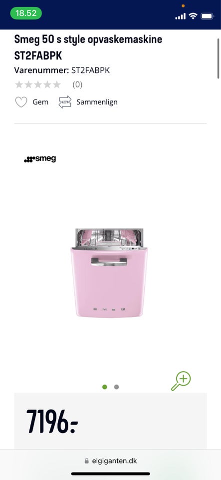 Smeg ST2FABPK indbygning