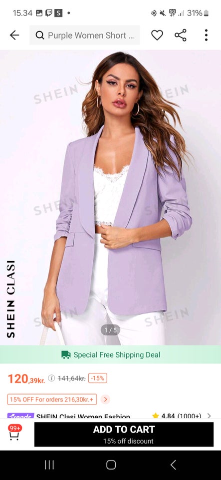 Blazer str 40 Shein