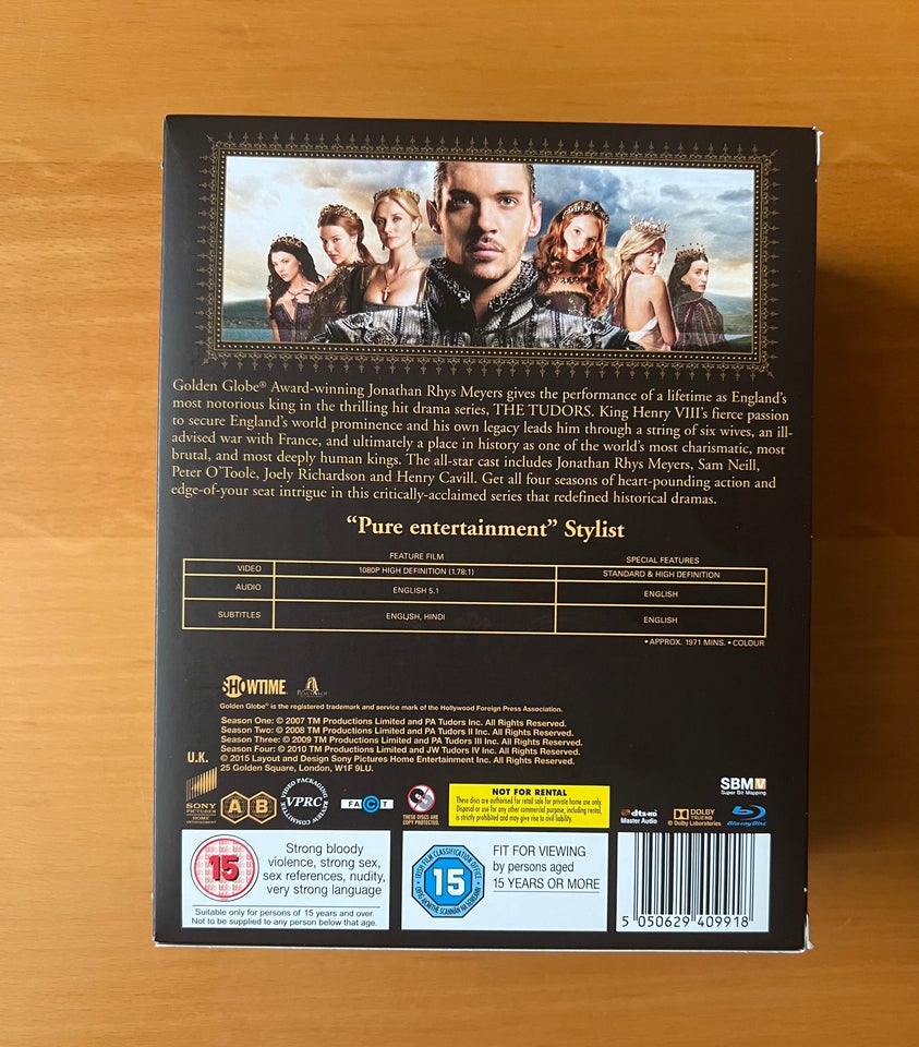 The Tudors sæson 1-4, Blu-ray,