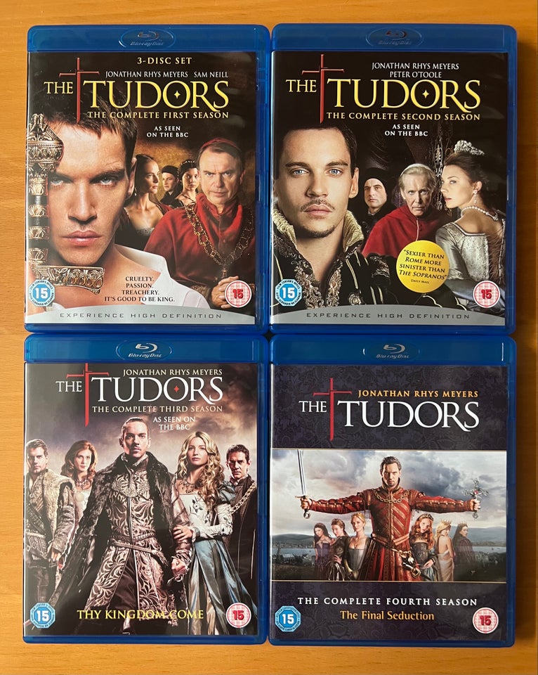 The Tudors sæson 1-4, Blu-ray,