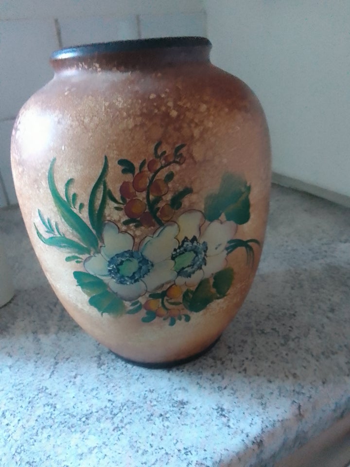 Vase, Keramik , 0 år gl.