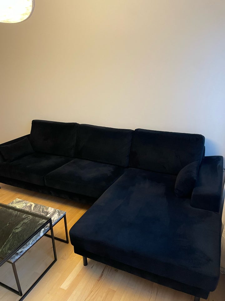 Sofa, velour, 3 pers.