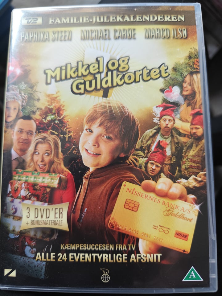 Mikkel og guldkortet, DVD,