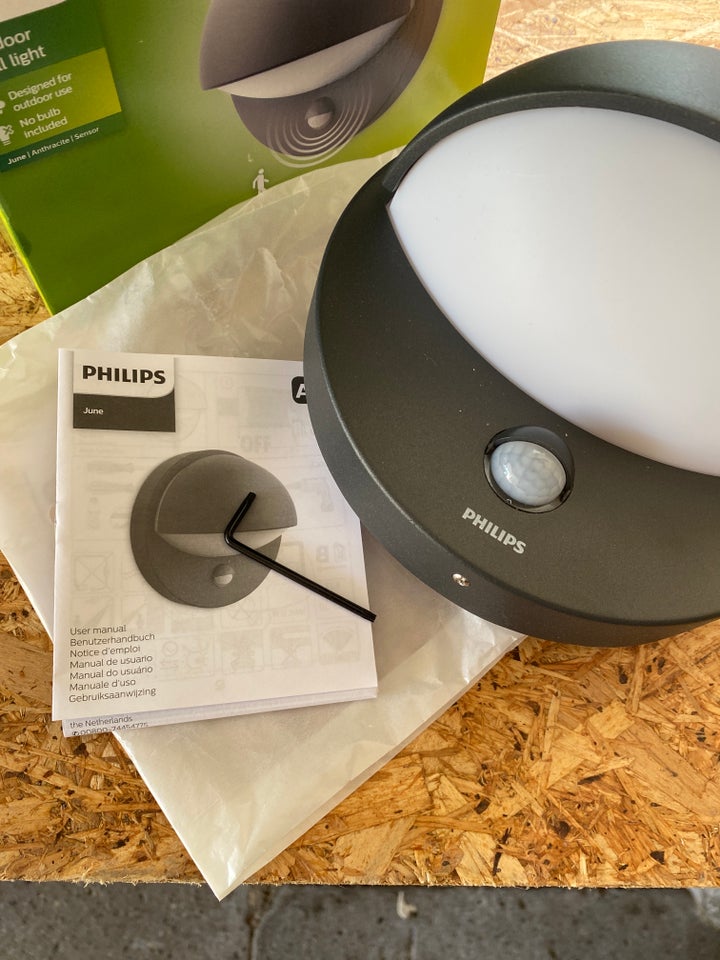 Væglampe Philips June Antracite