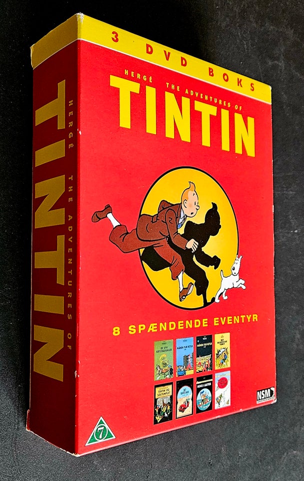 8 x Tintin film, instruktør Herge,