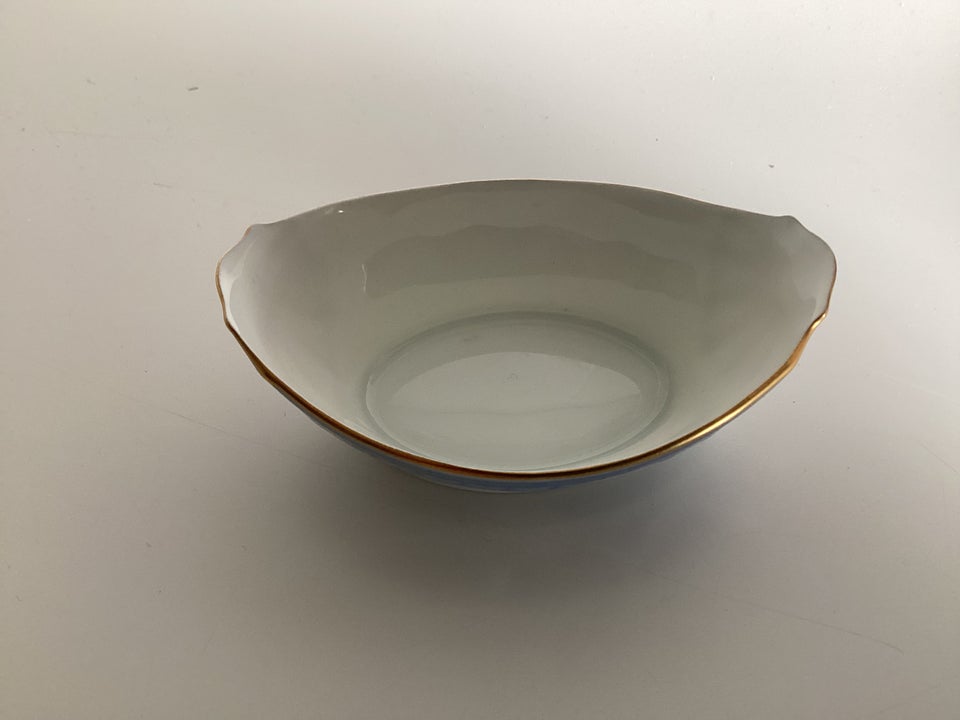 Porcelæn, Saltkar Måge m/guld, B  G