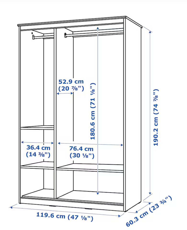 Garderobeskab, IKEA