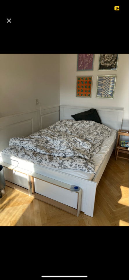 Dobbeltseng, Ikea, b: 140 l: 200 h: