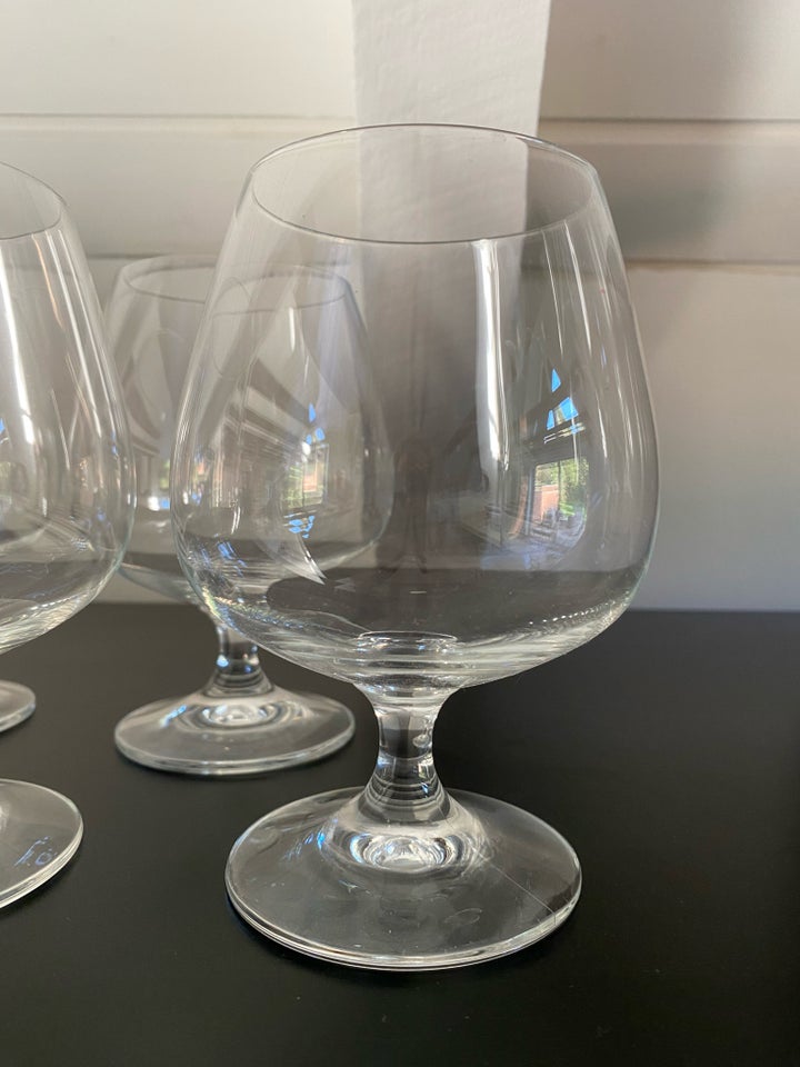 Glas, 4 smukke krystal cognacglas