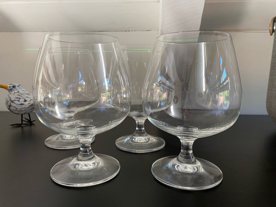 Glas, 4 smukke krystal cognacglas