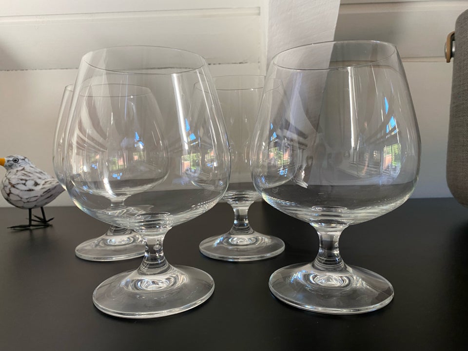 Glas, 4 smukke krystal cognacglas