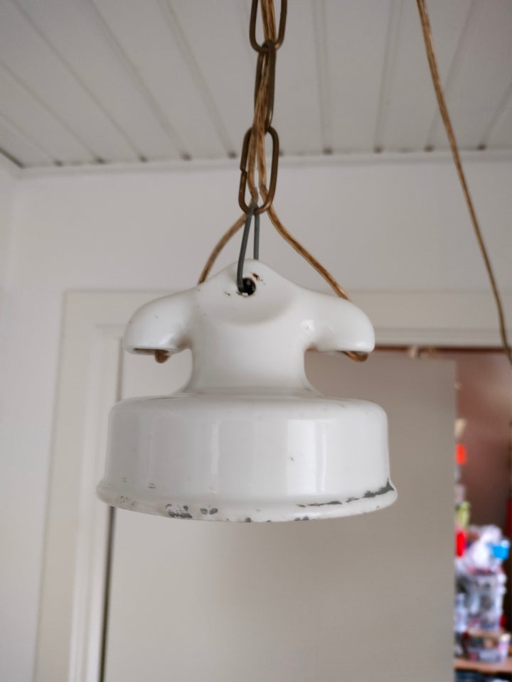 Pendel Ældre Porcelæn lampe med