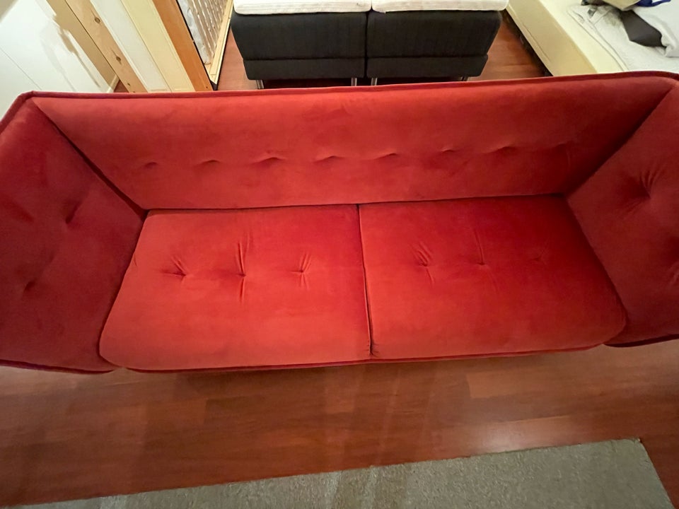 Sofa, velour, 3 pers.