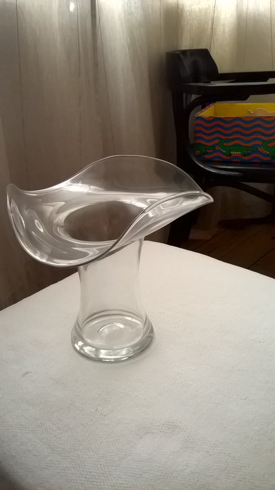 Glas Skulpturvase fra 70'erne -