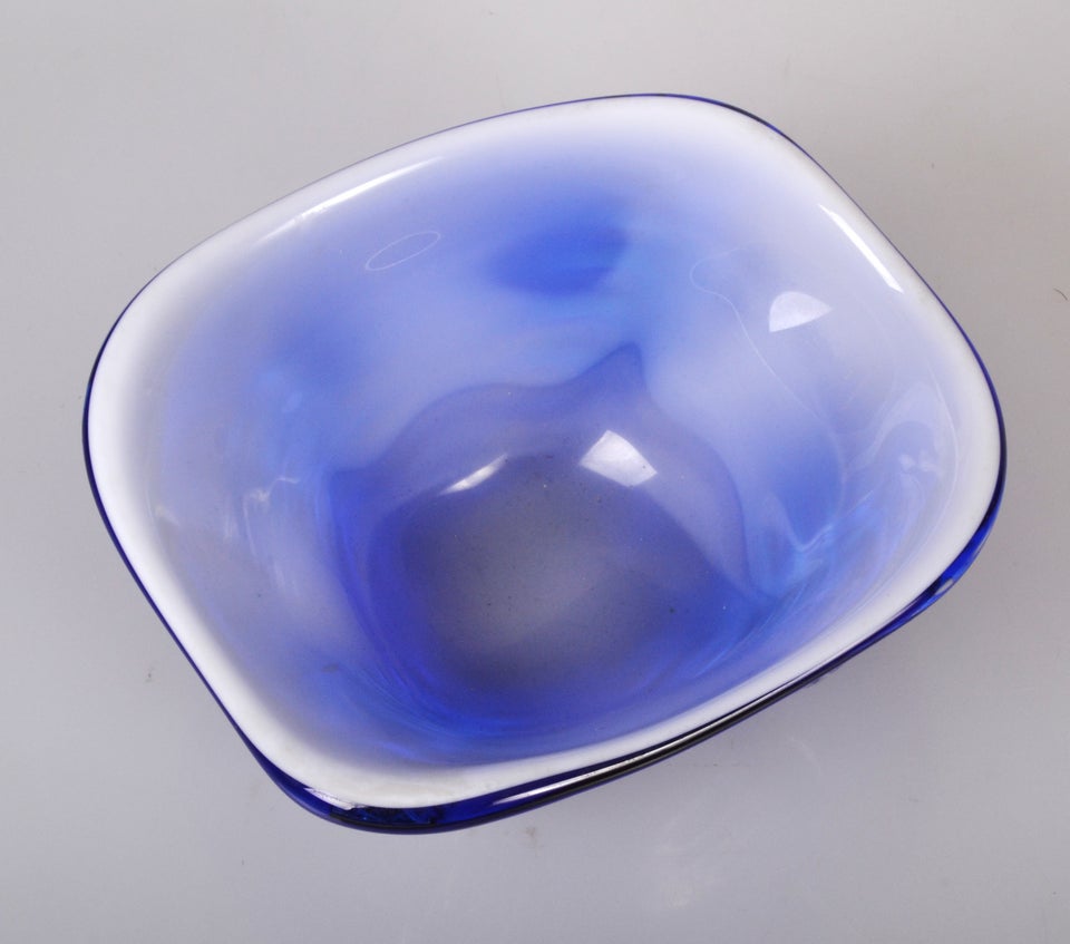 Blå Glas Skål Design