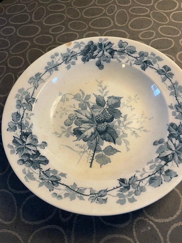 Porcelæn Tallerken Brombeere