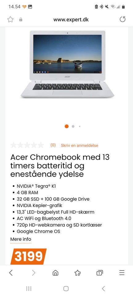 Acer Chromebook CB5-311, 2,3 GHz, 4