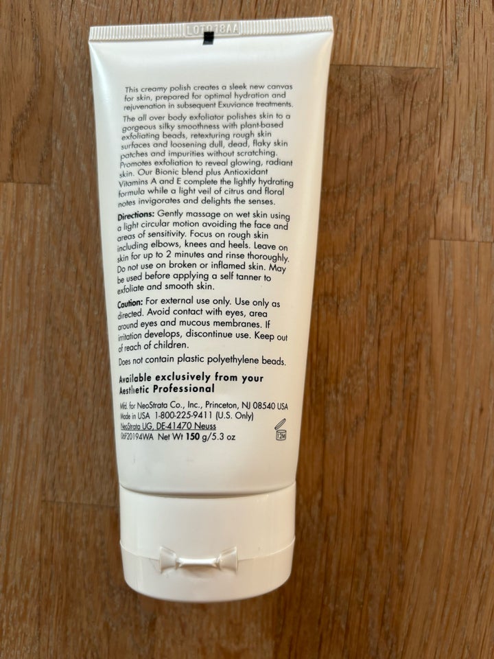 Andet, Exfolierende body creme,