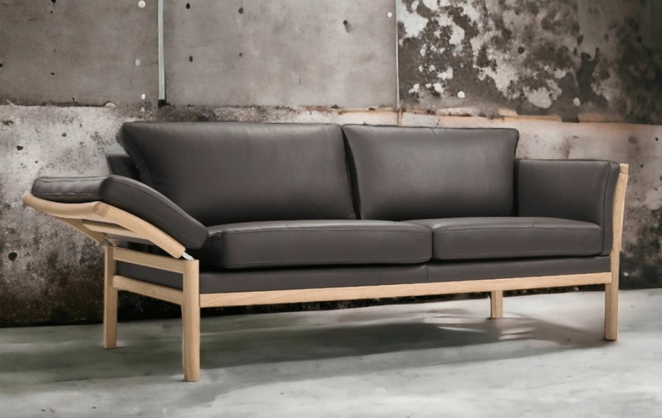 Sofa læder 3 pers