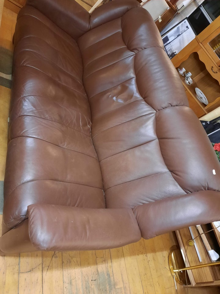 Sofa læder 3 pers