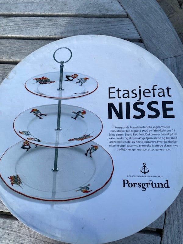 Porcelæn Kagefad i 3