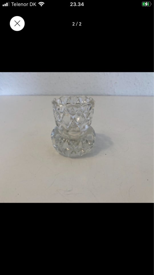 Vase Lille glas vase vintage