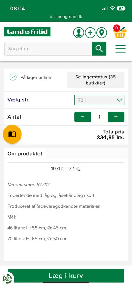 Fodertønder, 2 stk fine