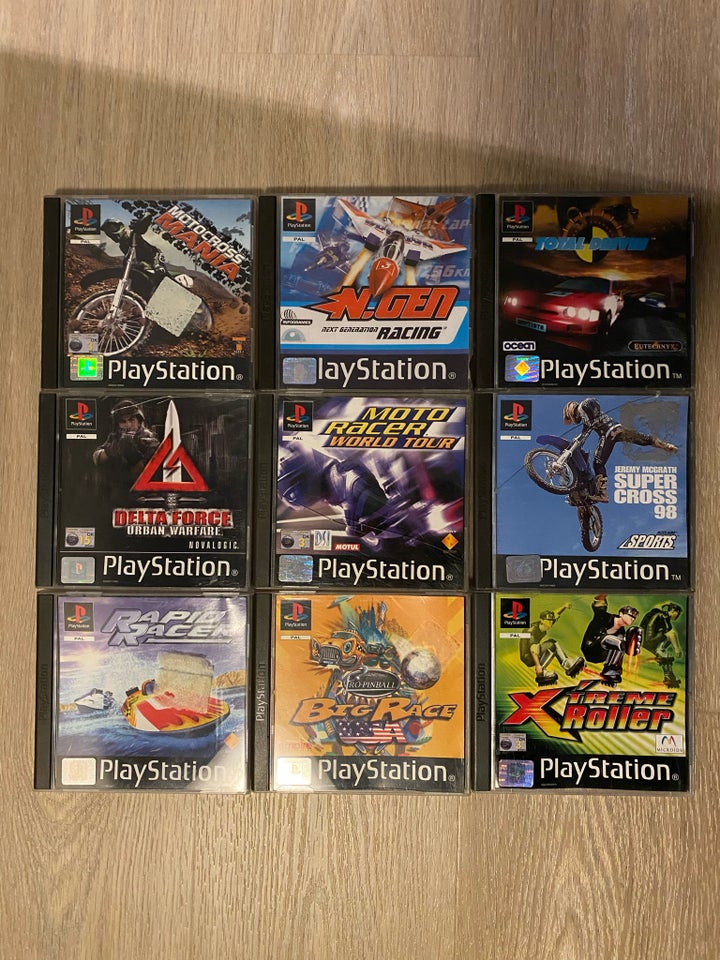 Stor samling Playstation 1 spil, PS