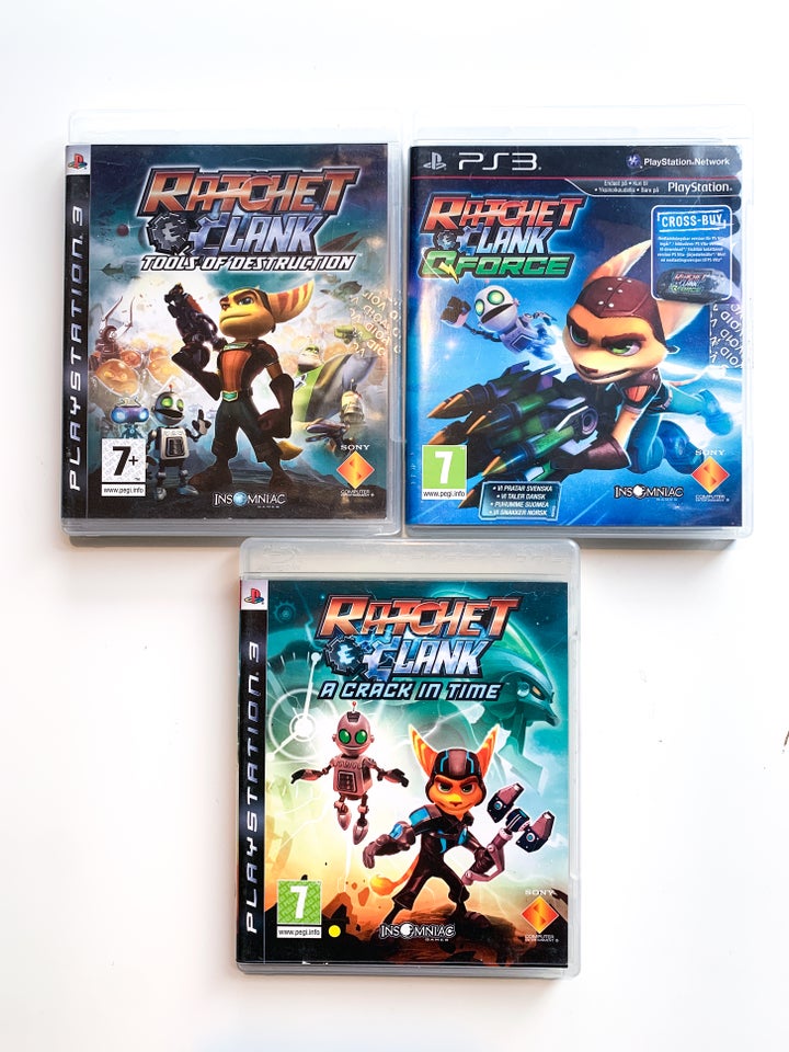 Ratchet  Clank spil - 75 kr. pr stk,