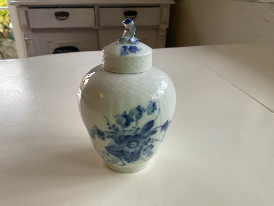 Porcelæn Tekrukke blå blomst