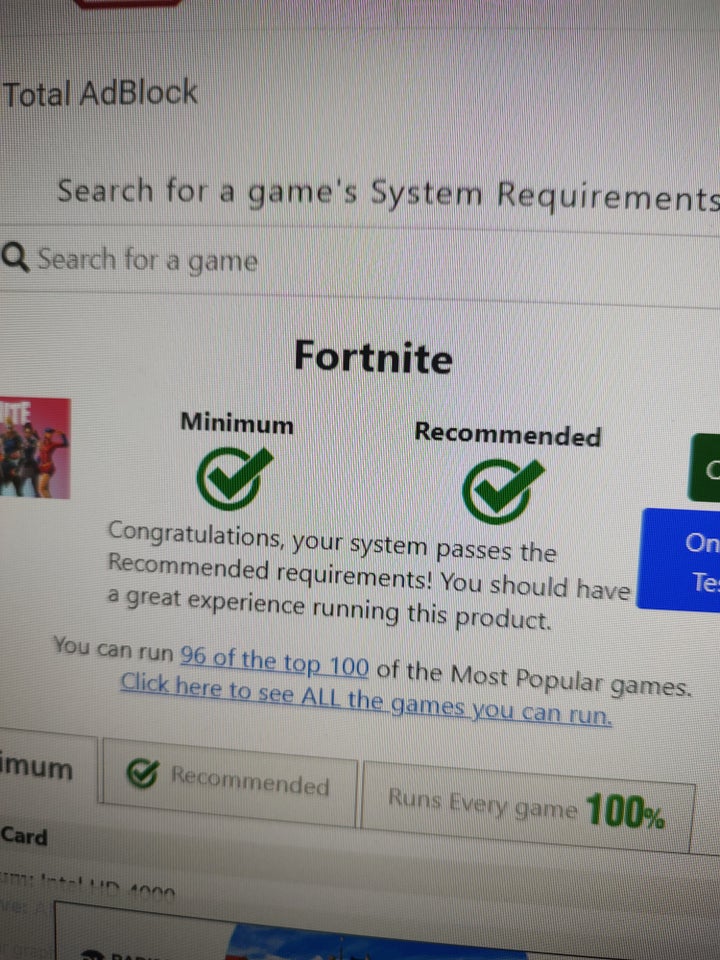 Andet mærke, Fortnite ganer pc