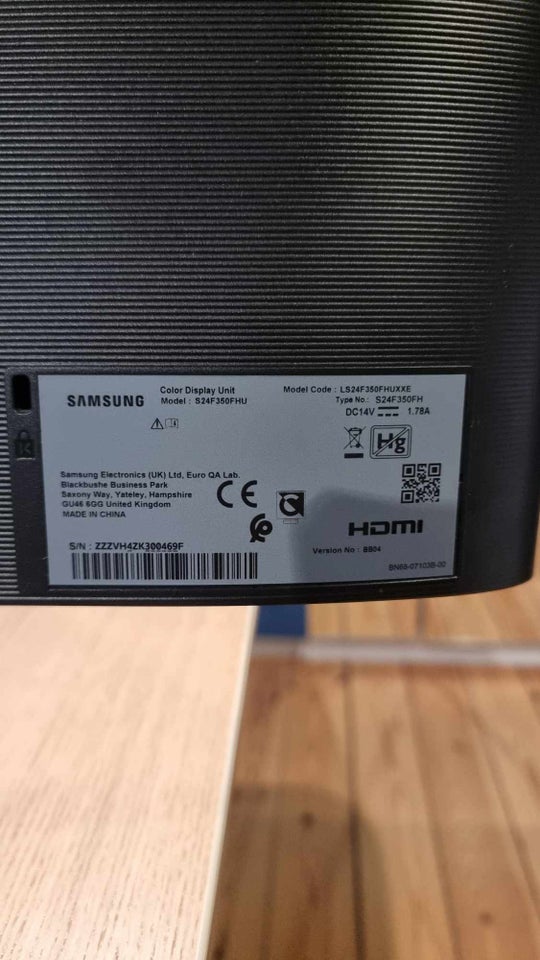 Samsung, S24F350FHU, 24 tommer