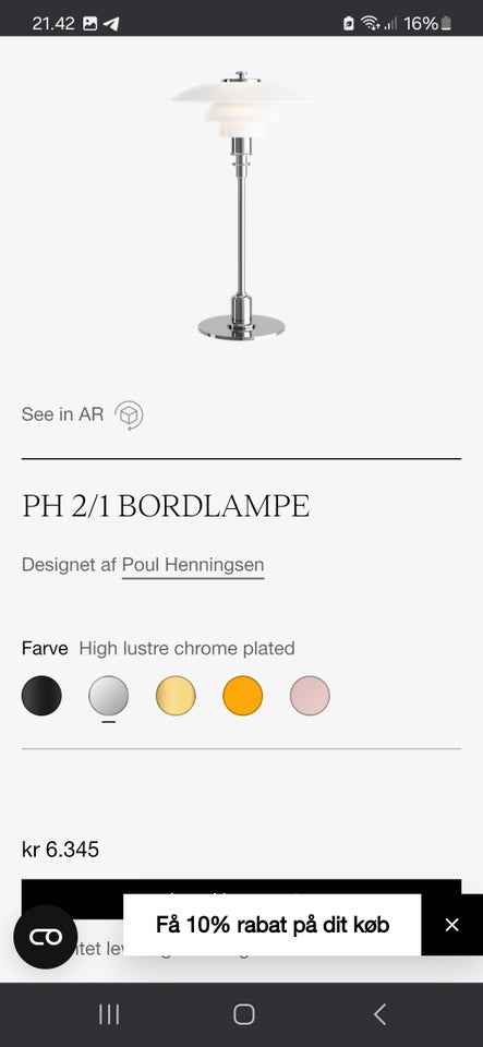 Anden bordlampe, Poul Henningsen