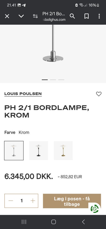 Anden bordlampe, Poul Henningsen