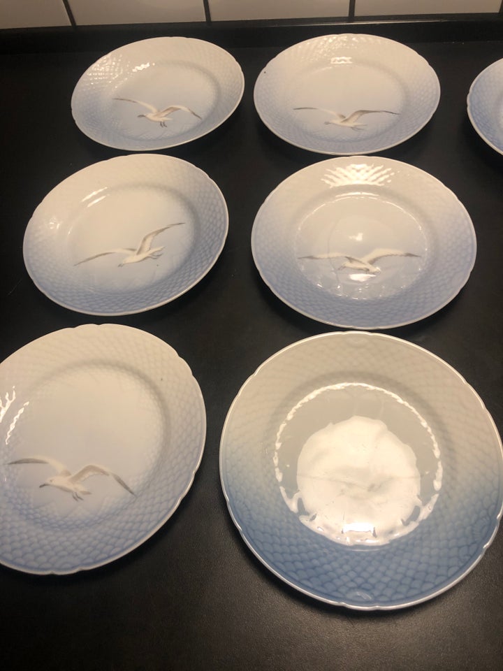 Porcelæn Tallerken Mågestel