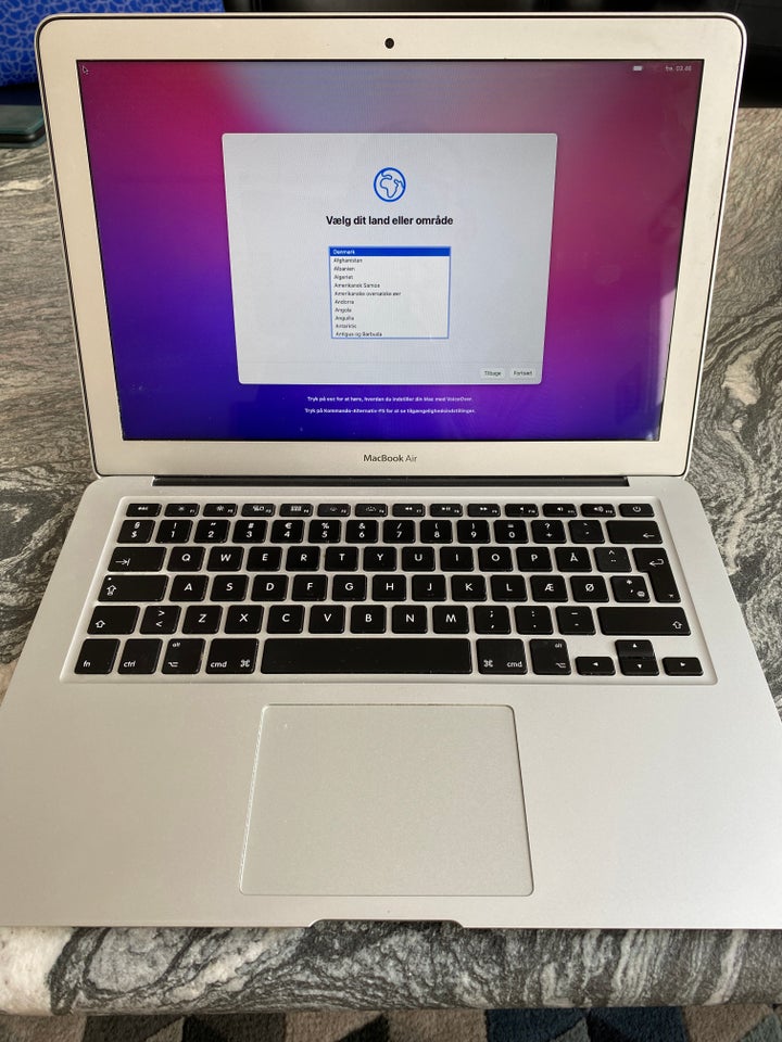 MacBook Air, 1,6 GHz, 8 GB ram