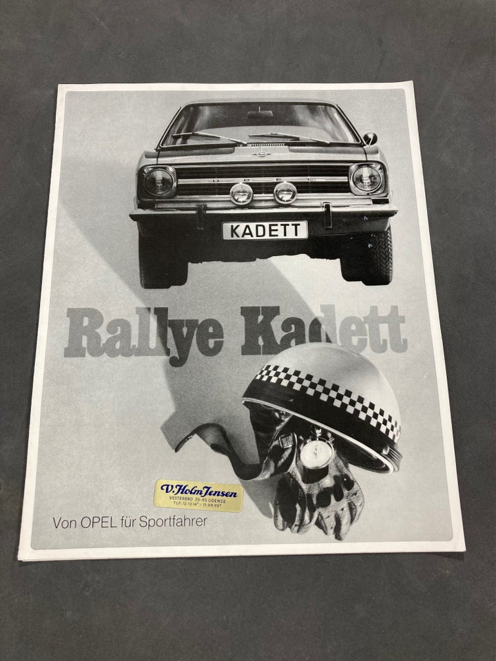 Opel Kadett B Rallye brochure,