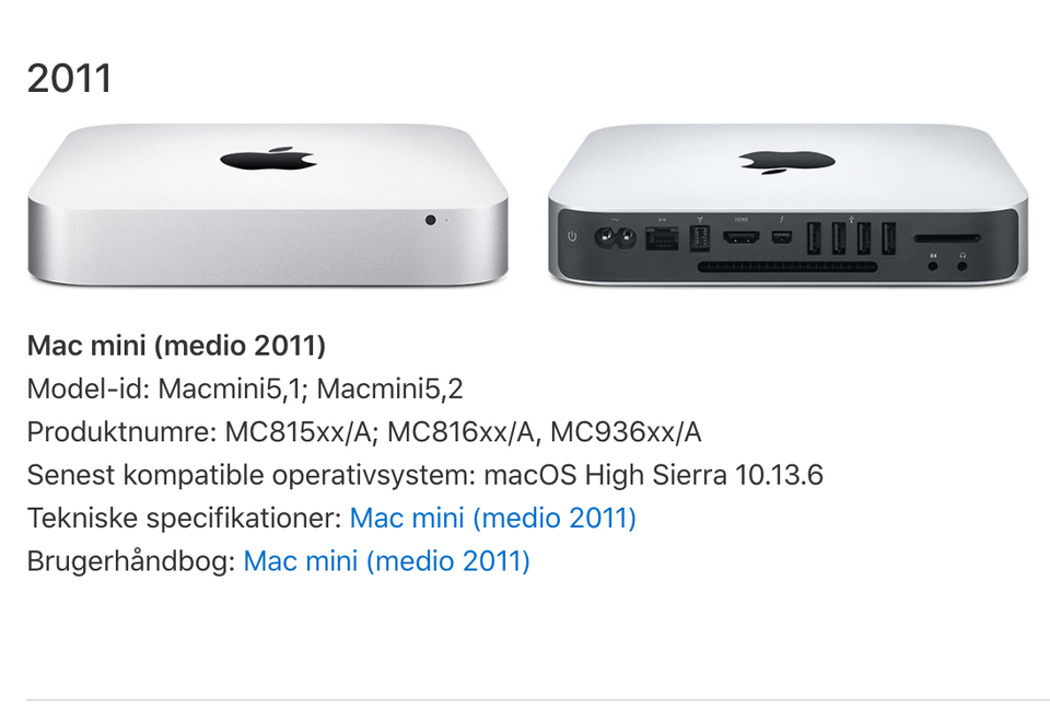 Mac mini, A1347, 2,7 GHz i7 GHz