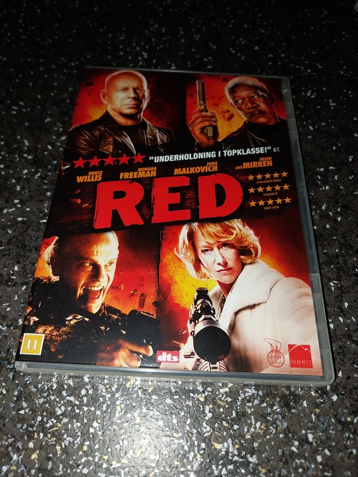 RED, DVD, action