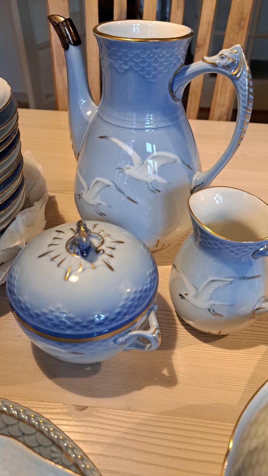 Porcelæn, Kaffestel, Mågestel med