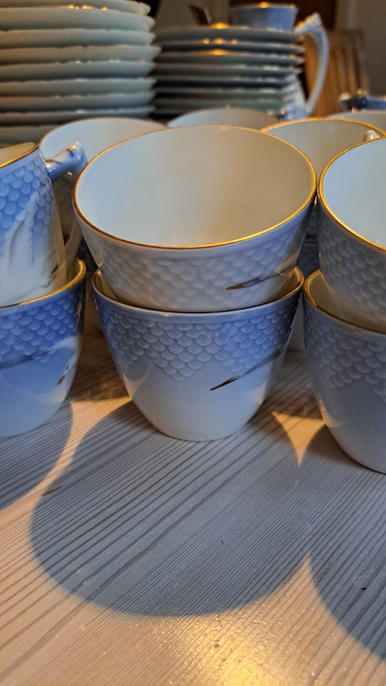 Porcelæn, Kaffestel, Mågestel med