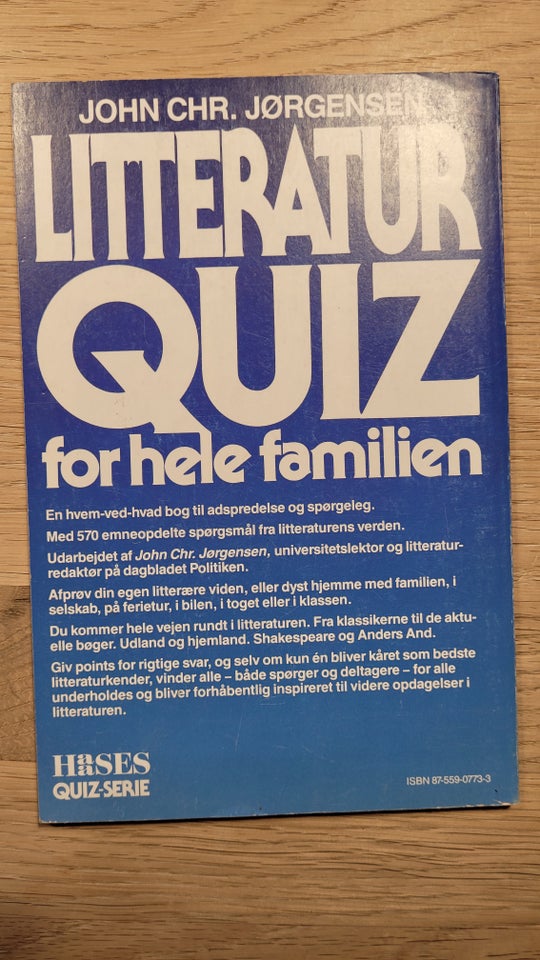 Litteraturquiz for hele familien,