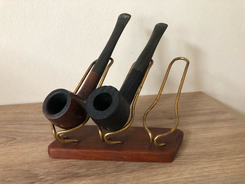 Retro pibeholder i teak