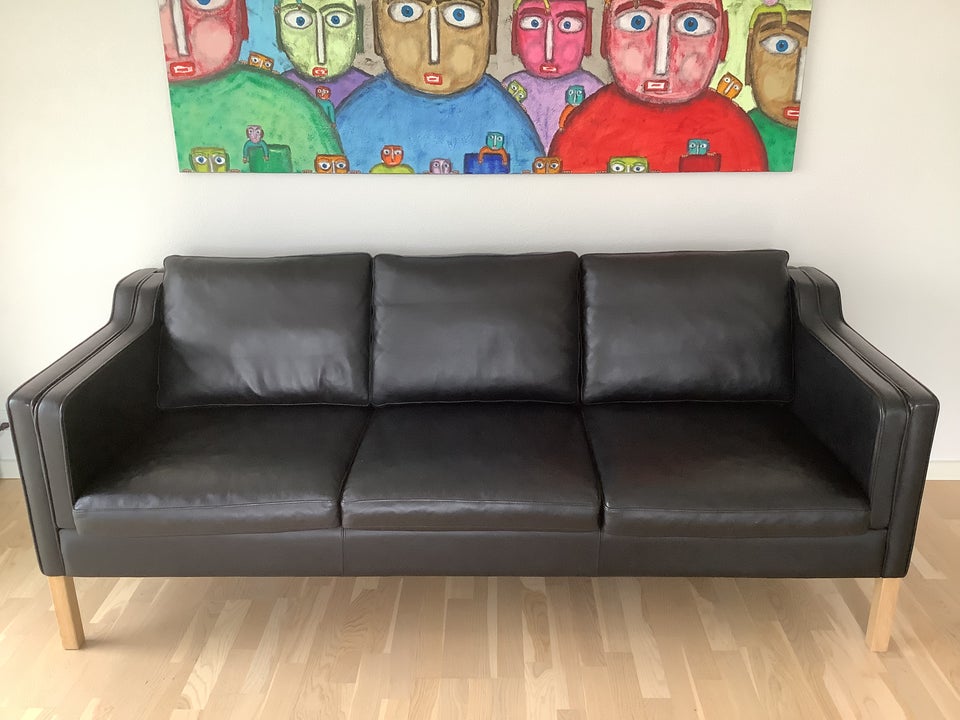 Sofa læder 3 pers